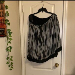 Allen B. Poncho Blouse, Size L